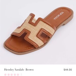NWT Top Moda Hensley Sandals